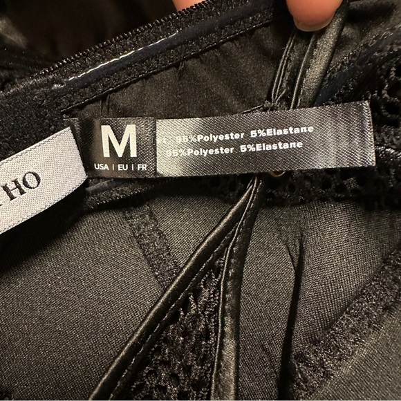 Oh La La Cheri Sexy Lingerie BLK Strappy Teddy Harness Straps NWT Size Medium - Picture 5 of 9